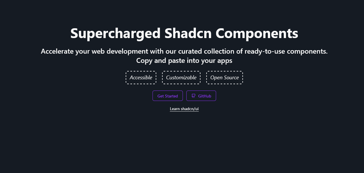 Supercharged Shadcn Components